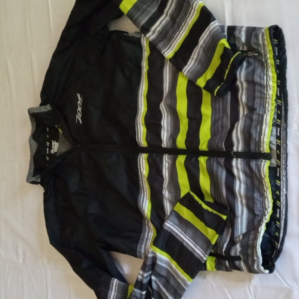 Zoot Wind Swell jacket in Black/Spring Green